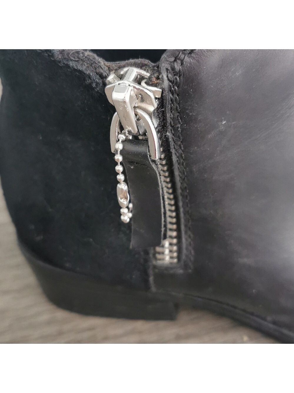 Aldo waterproof black boots, side zip. Size 6. EUC - Picture 4 of 9